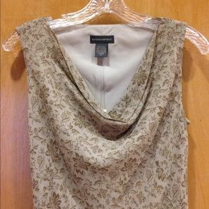 BANANA REPUBLIC Floral Cowl Neck Dress, Size 4